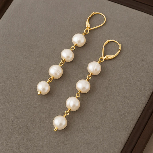 LP | Long Pearl Earrings | 1+1 Free Today