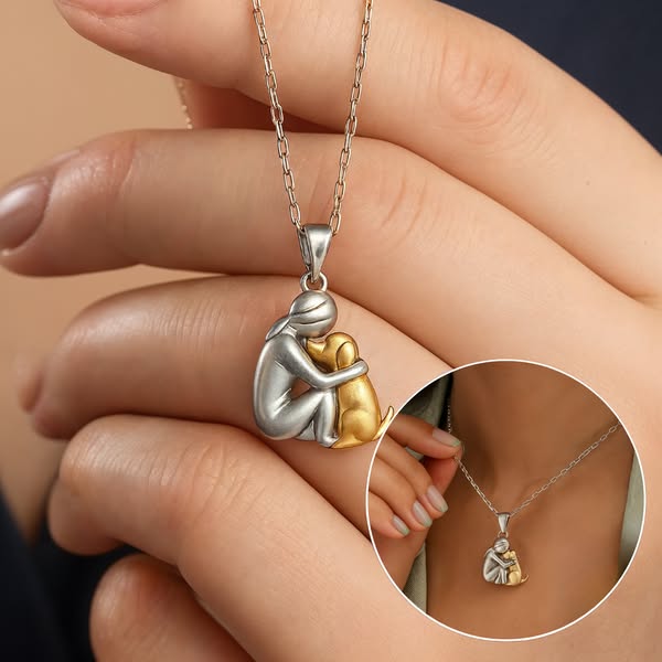 LP | Embrace Dog Pendant Necklace – A Symbol of Love & Loyalty