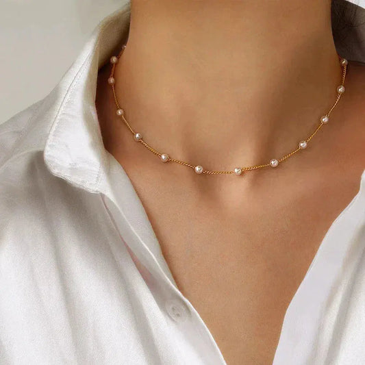 LP | Tennis Pearl Necklace | 1+1 Free Today