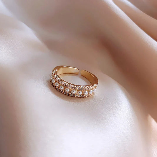 LP | Exclusive Pearl and Gold Luxury Ring | 1+1 Free Today