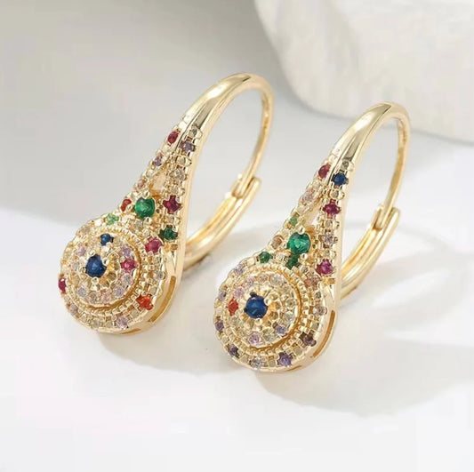 Aurea | Multicolor Sparkle Elegance Earrings | 1+1 Set Free Today