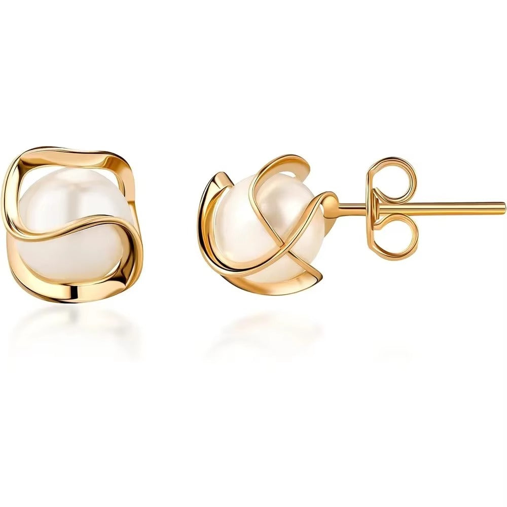 LP | Fresh Water Pearl Earrings| 1+1 Free Today
