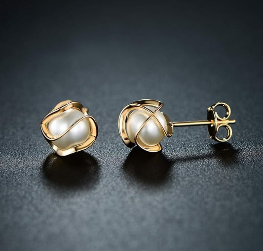 LP | Fresh Water Pearl Earrings| 1+1 Free Today