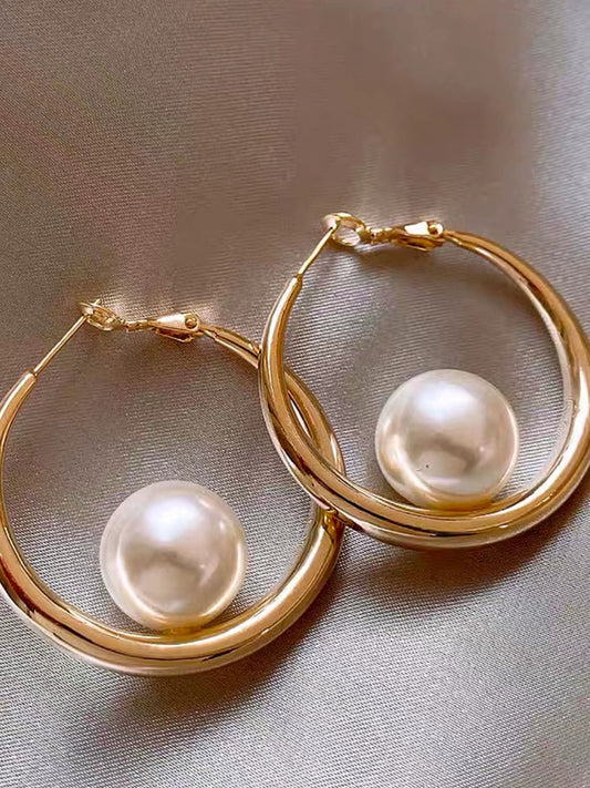 LP | Golden Pearl Earrings | 1+1 Free Today