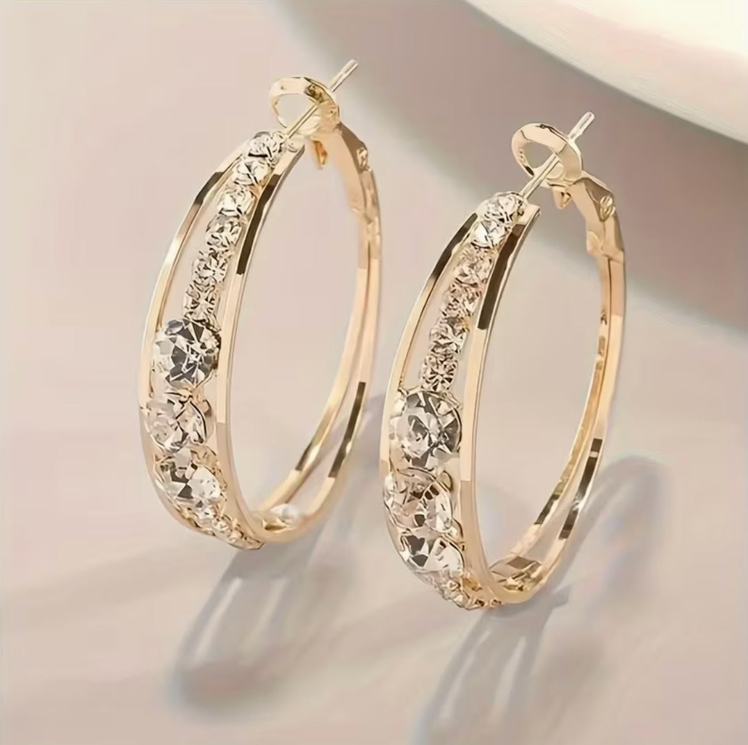 LP | Zirconia Hoop Earrings | 1+1 Free Today