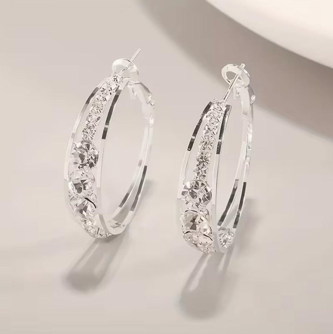 LP | Zirconia Hoop Earrings | 1+1 Free Today
