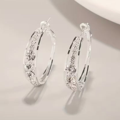 LP | Zirconia Hoop Earrings | 1+1 Free Today