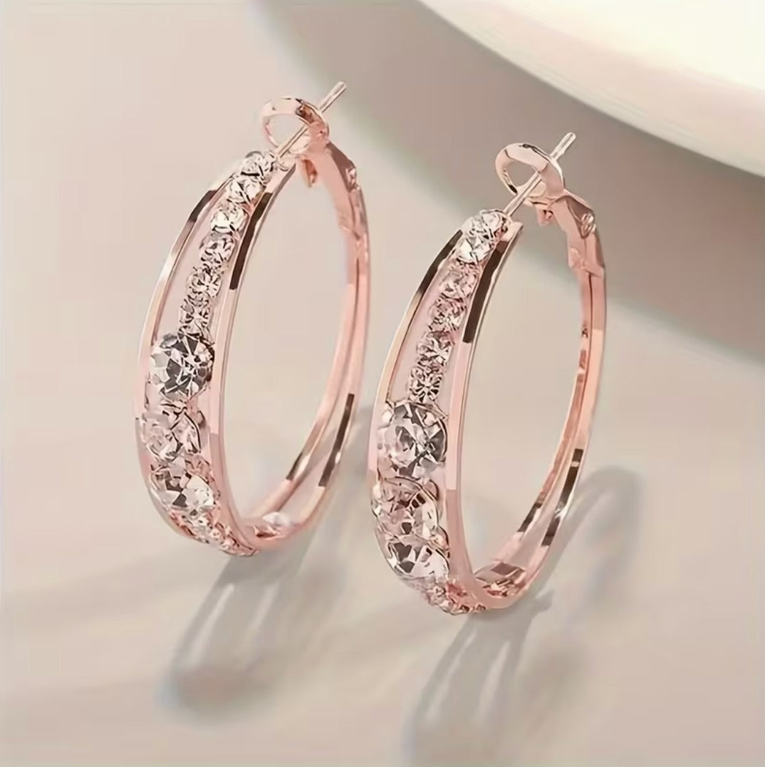 LP | Zirconia Hoop Earrings | 1+1 Free Today