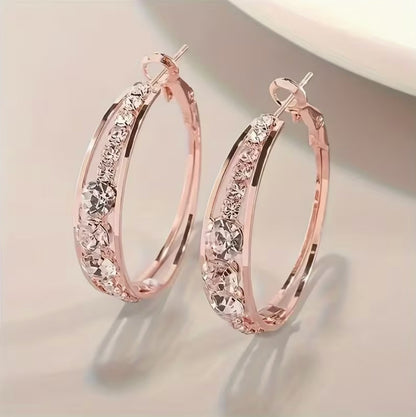 LP | Zirconia Hoop Earrings | 1+1 Free Today