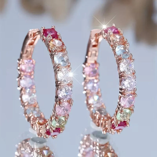 Aurea | Multi-Colour Crystal Earrings | 1+1 Today Only