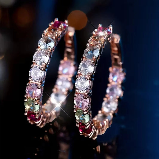 Aurea | Multi-Colour Crystal Earrings | 1+1 Today Only