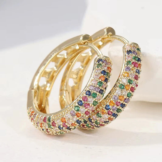 Aurea | Multicolor Rainbow Earrings | 1+1 Free Today