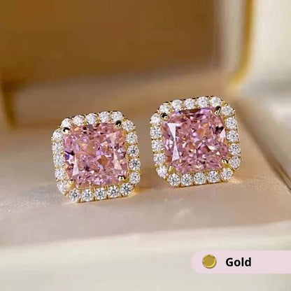 Breast Cancer Awareness | Ribbon Sparkle Earrings | 1+1 Free Today