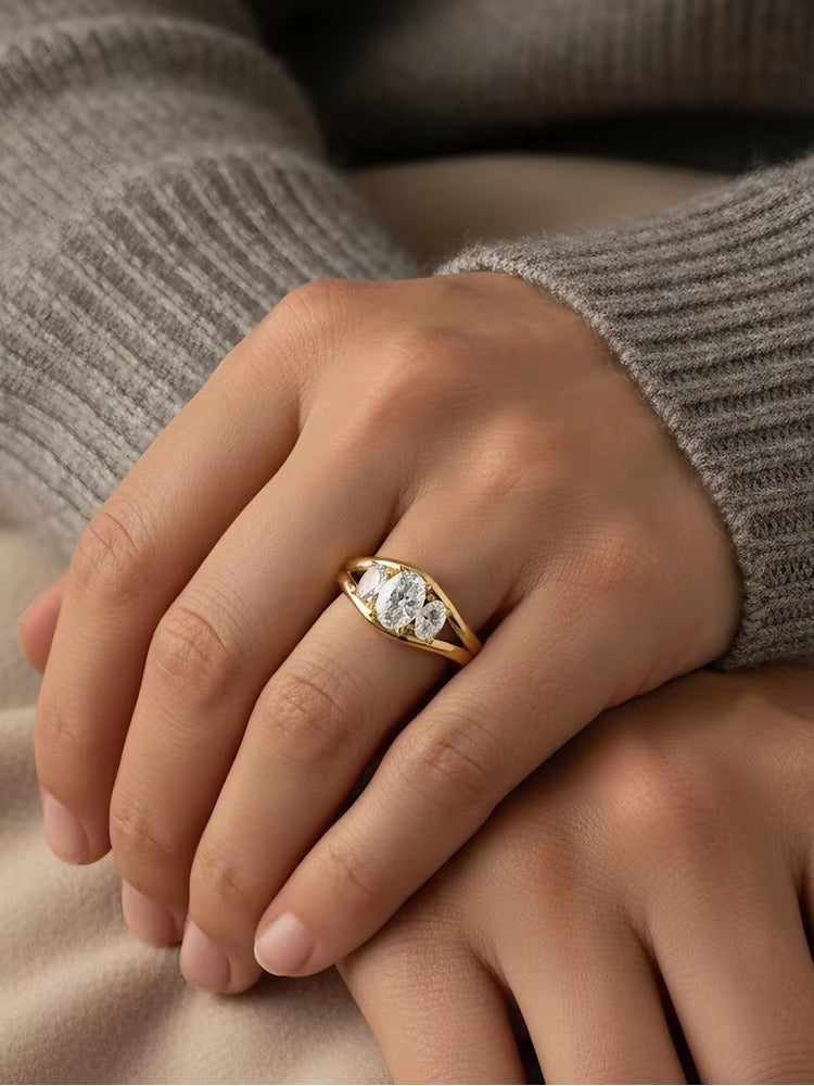 LP | Triple Stoned Ring | 1+1 Free Today