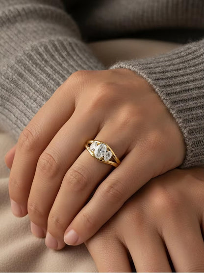 LP | Triple Stoned Ring | 1+1 Free Today