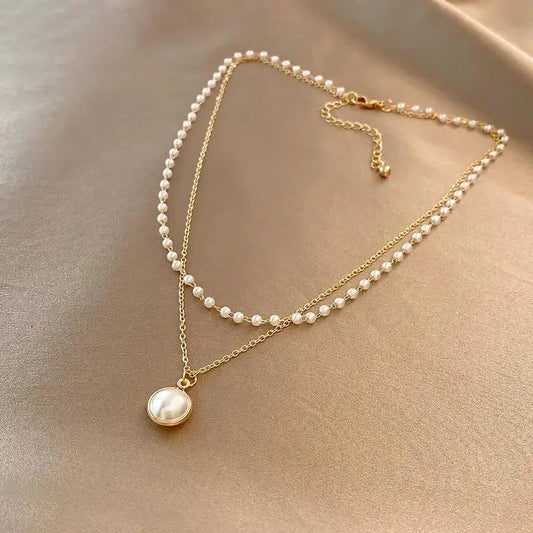 LP | Timeless Gold Pearl Elegance Necklace | 1+1 Free Today