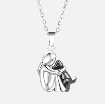 LP | Embrace Dog Pendant Necklace – A Symbol of Love & Loyalty