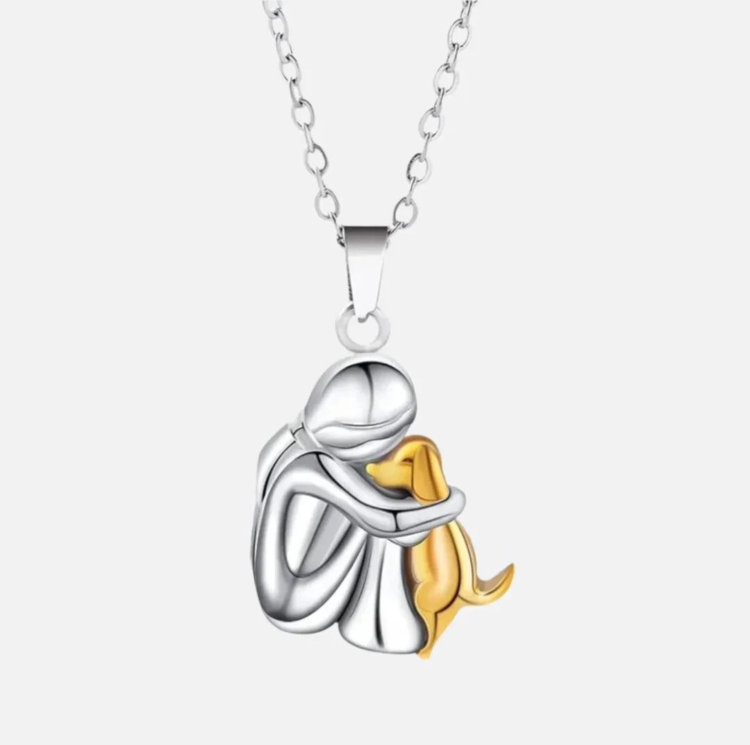 LP | Embrace Dog Pendant Necklace – A Symbol of Love & Loyalty
