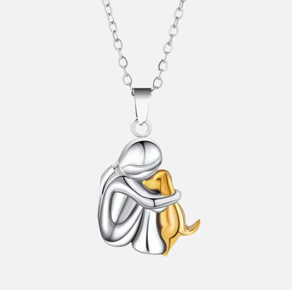 LP | Embrace Dog Pendant Necklace – A Symbol of Love & Loyalty